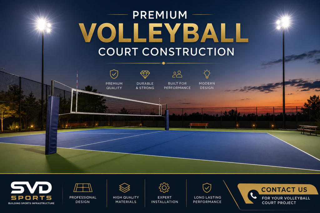 Volleyball Court Construction