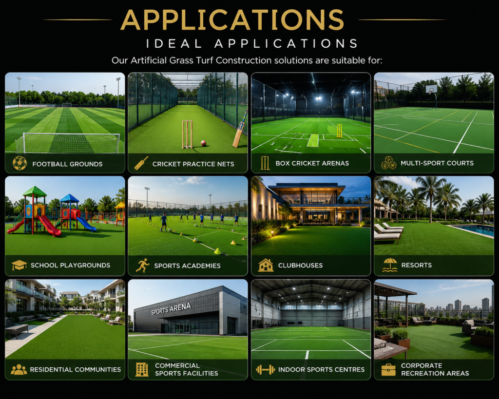 Artificial Grass Turf Construction