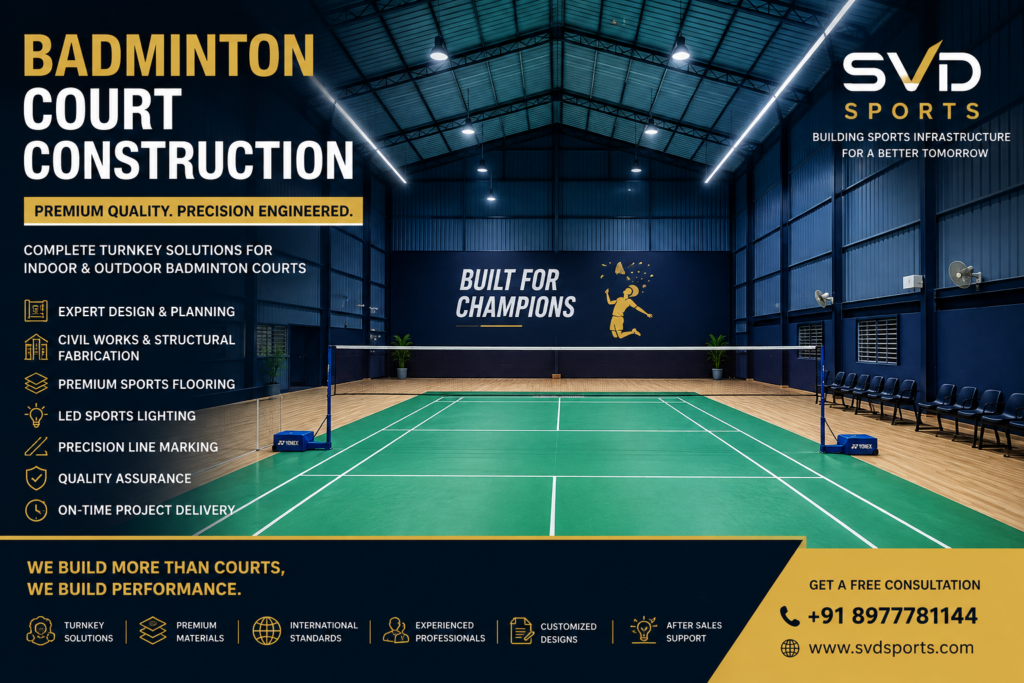 Badminton Court Construction